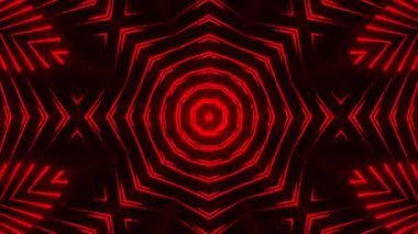 Renkli simetriyle gezgin kaleydoskop hareketi