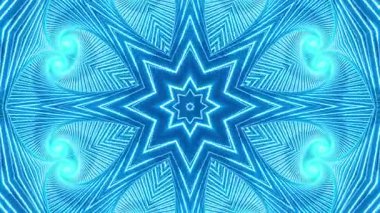 Renkli simetriyle gezgin kaleydoskop hareketi