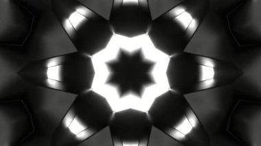 Renkli simetriyle gezgin kaleydoskop hareketi