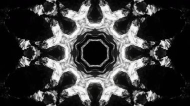 Renkli simetriyle gezgin kaleydoskop hareketi