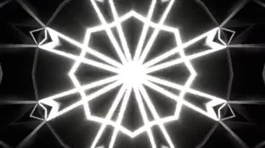 Renkli simetriyle gezgin kaleydoskop hareketi