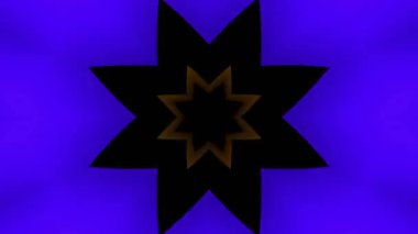 Renkli simetriyle gezgin kaleydoskop hareketi