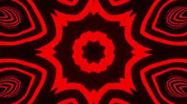 Renkli simetriyle gezgin kaleydoskop hareketi