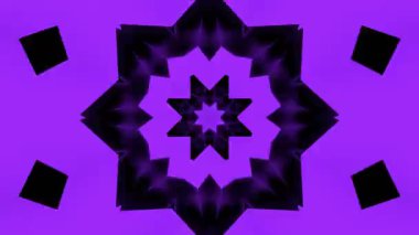 Renkli simetriyle gezgin kaleydoskop hareketi