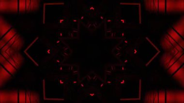 Renkli simetriyle gezgin kaleydoskop hareketi