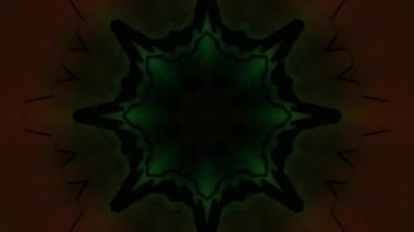 Renkli simetriyle gezgin kaleydoskop hareketi