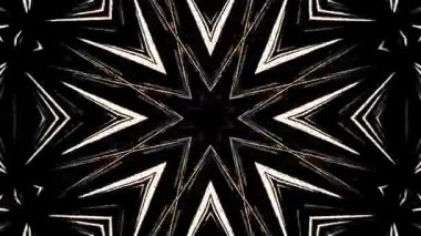 Renkli simetriyle gezgin kaleydoskop hareketi