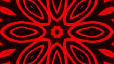 Renkli simetriyle gezgin kaleydoskop hareketi