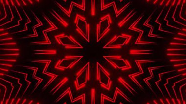 Renkli simetriyle gezgin kaleydoskop hareketi