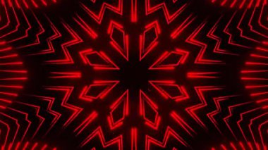 Renkli simetriyle gezgin kaleydoskop hareketi