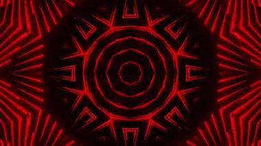 Renkli simetriyle gezgin kaleydoskop hareketi