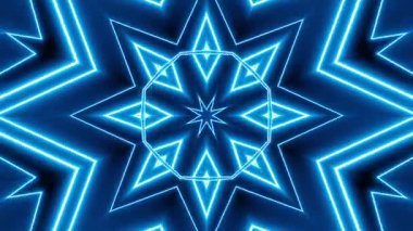 Renkli simetriyle gezgin kaleydoskop hareketi