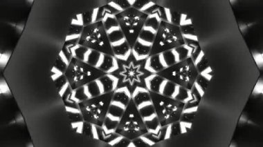 Renkli simetriyle gezgin kaleydoskop hareketi