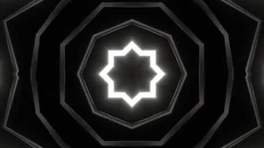 Renkli simetriyle gezgin kaleydoskop hareketi