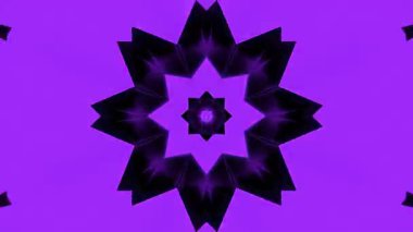 Renkli simetriyle gezgin kaleydoskop hareketi