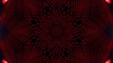 Renkli simetriyle gezgin kaleydoskop hareketi