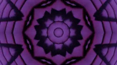 Renkli simetriyle gezgin kaleydoskop hareketi