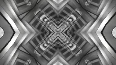 Renkli simetriyle gezgin kaleydoskop hareketi