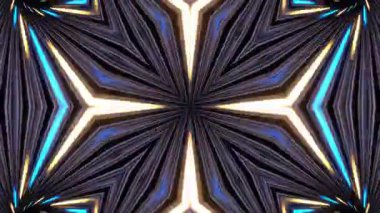 Renkli simetriyle gezgin kaleydoskop hareketi