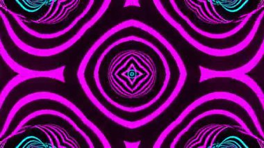 Renkli simetriyle gezgin kaleydoskop hareketi