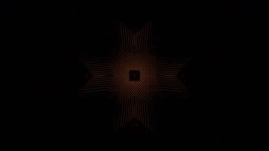 Renkli simetriyle gezgin kaleydoskop hareketi