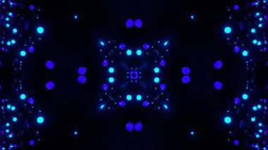 Renkli simetriyle gezgin kaleydoskop hareketi