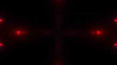 Renkli simetriyle gezgin kaleydoskop hareketi