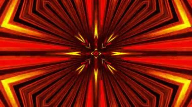 Renkli simetriyle gezgin kaleydoskop hareketi