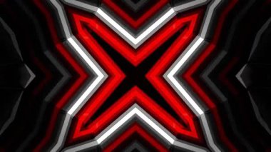 Renkli simetriyle gezgin kaleydoskop hareketi