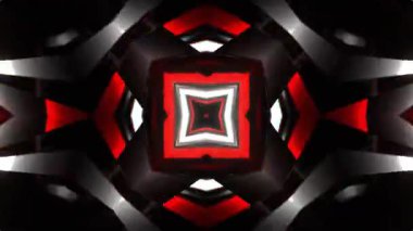 Renkli simetriyle gezgin kaleydoskop hareketi