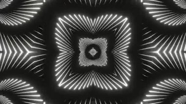 Renkli simetriyle gezgin kaleydoskop hareketi