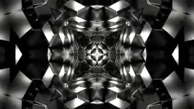 Renkli simetriyle gezgin kaleydoskop hareketi