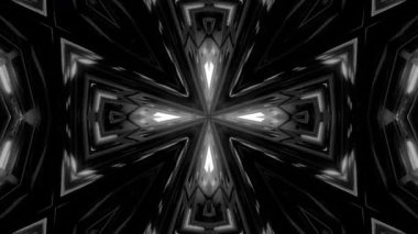 Renkli simetriyle gezgin kaleydoskop hareketi