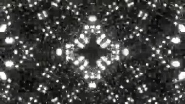 Renkli simetriyle gezgin kaleydoskop hareketi