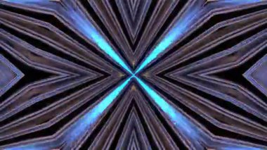 Renkli simetriyle gezgin kaleydoskop hareketi