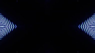 Renkli simetriyle gezgin kaleydoskop hareketi