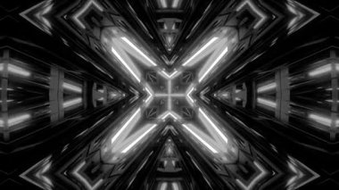 Renkli simetriyle gezgin kaleydoskop hareketi