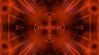 Renkli simetriyle gezgin kaleydoskop hareketi