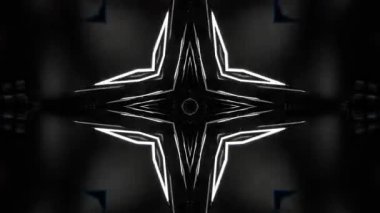 Renkli simetriyle gezgin kaleydoskop hareketi