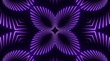 Renkli simetriyle gezgin kaleydoskop hareketi