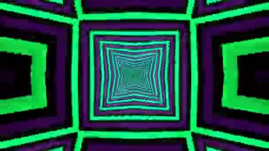 Renkli simetriyle gezgin kaleydoskop hareketi