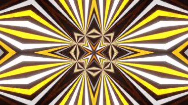 Renkli simetriyle gezgin kaleydoskop hareketi