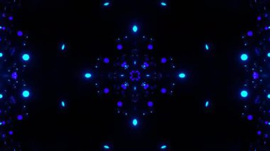 Renkli simetriyle gezgin kaleydoskop hareketi