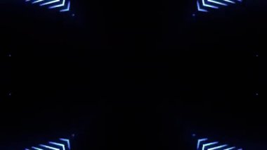 Renkli simetriyle gezgin kaleydoskop hareketi