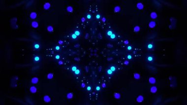 Renkli simetriyle gezgin kaleydoskop hareketi