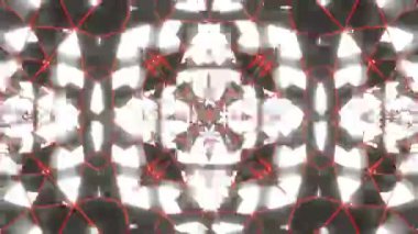 Renkli simetriyle gezgin kaleydoskop hareketi