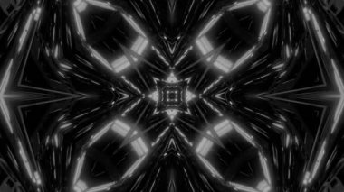 Renkli simetriyle gezgin kaleydoskop hareketi