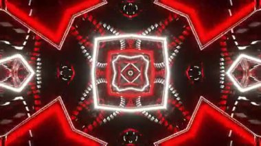 Renkli simetriyle gezgin kaleydoskop hareketi