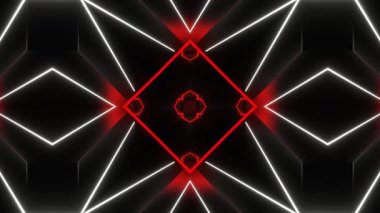 Renkli simetriyle gezgin kaleydoskop hareketi