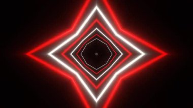 Renkli simetriyle gezgin kaleydoskop hareketi